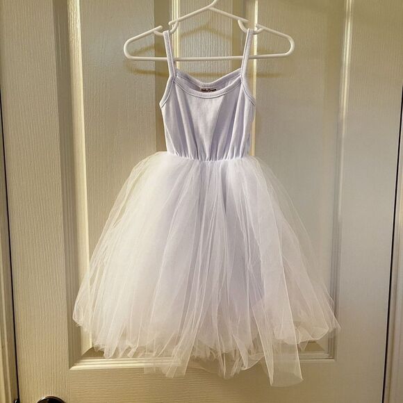 Dudu Cream White Tulle Tank Dress Ballerina Girls Size 18-24 Months NWT - Picture 1 of 9